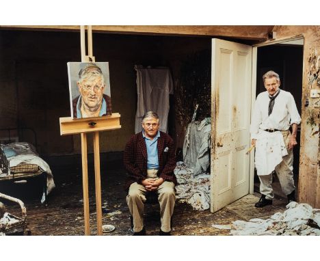 δ David Dawson (b. 1960)Lucian Freud Painting David HockneyChromogenic colour print, 2003, signed and numbered from the editi