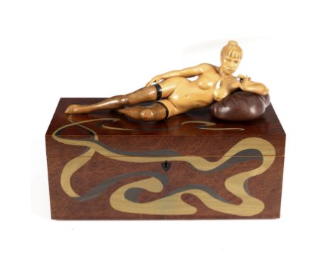 Ian Norbury (British, born 1948) and Andrew Varah (British 1944-2012)/Humidor/the box in limewood, walnut, bog oak and other 