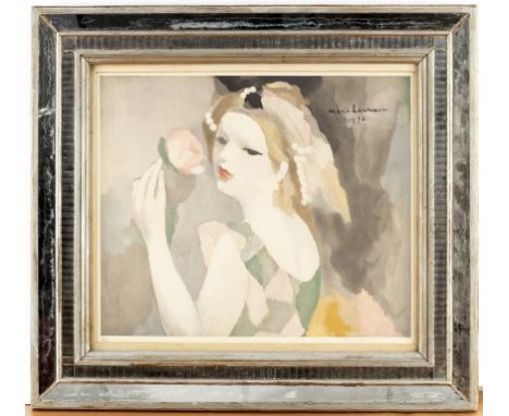Marie Laurencin (French 1883-1956)/Girl with a Rose/signed and dated 1930 within print, signed in pencil and numbered 9/250/l
