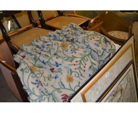 A quantity of floral curtains