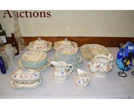 A quantity of Copeland Spode "Royal Jasmin" patterned dinnerware 