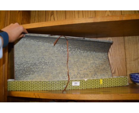 A silk and parchment hand painted Chinese scroll 