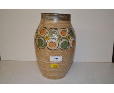 A Denby pottery vase 