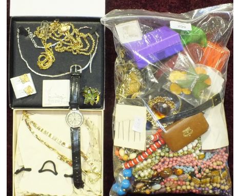 A quantity of costume jewellery, including some by Monet, Christian Dior, etc.