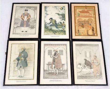A Collection of Six Vintage Carlo Erba Prints. In frame - 24 x 34cm. 