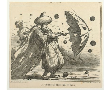 DAUMIER, Honoré, Lithografie, 23 x 27, um 1860, R. 