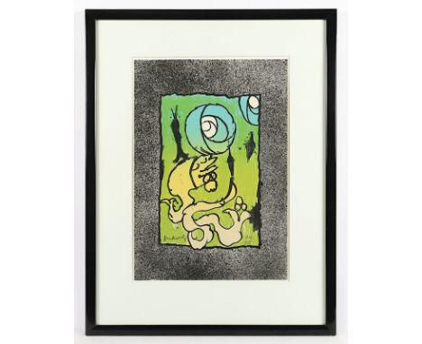 ALECHINKSY, Pierre, "Lithosphère", Original-Farblithografie, 44 x 30,5, nummeriert 275/300, handsigniert, 1969, R. 