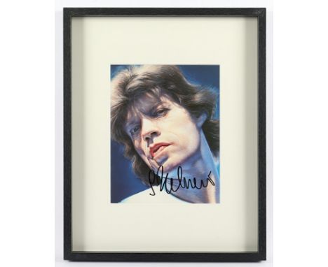 HELNWEIN, Gottfried, "Mick Jagger" (The Rolling Stones), Farboffset, 30 x 23, ART &amp; BOOK Hamburg 1982, signiert, R. 