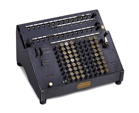 Arithmometer "Austria Zwilling" (Doppel-Lineal), um 1910Hersteller: Rechenmaschinenwerk Herzstark &amp; Co., Wien. Nr. 5286, 