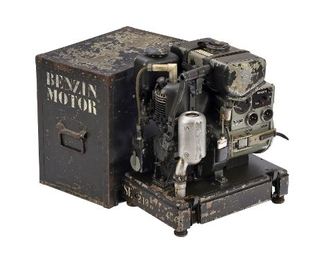 Stromaggregat DKW KL 100, 1943Auto Union, Motor Typ C1, Dauerleistung 2 PS, 3000 UpM, für Öl-Benzin-Gemisch 1:20, Stromerzeug