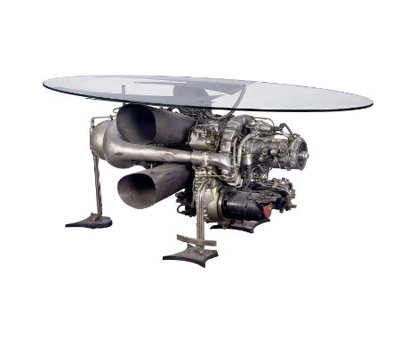 Hubschrauber-Triebwerk "GTD-350", um 1970Turbinentriebwerk, entwickelt für den leichten Hubschrauber Mil Mi-2, konstruiert vo
