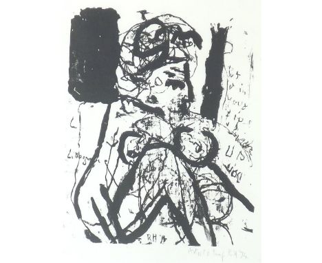 Roger Hilton (1912-1975) - 'Put it in Your Pipe...', monogrammed RH and dated '74, artist proof lithograph, edition of twelve