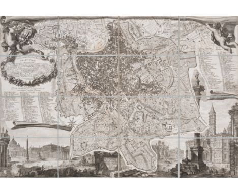 Italy.- Nolli (Giovanni Battista) La Topografia di Roma di Gio. Batta. Nolli dalla maggiore in questa minor tavola dal medesi