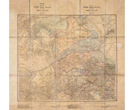 India.- Survey of India Offices (Trigonometrical Branch) Revised Map of the Upper Oxus Valley with part of Indus Valley, two 