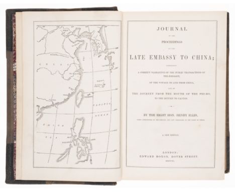 World.- Ellis (Henry) Journal Of The Proceedings Of The Late Embassy To China, new edition, wood-engraved frontispiece map, E