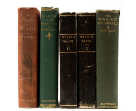 South America.- Walsh (Rev. Robert) Notices of Brazil in 1828 and 1829, 2 vol., first edition, one folding map only (of 2), s