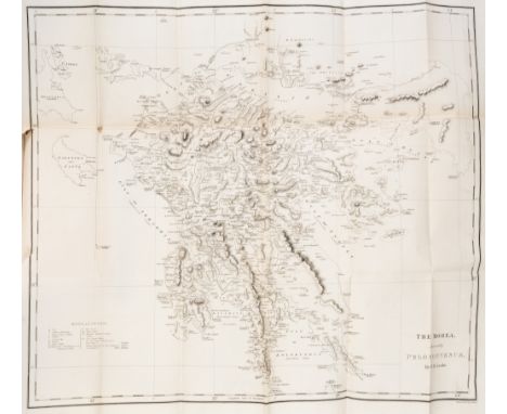 Greece.- Leake (William Martin) Travels in the Morea, 3 vol., first edition, half-titles, 12 engraved maps, 12 facsimiles (on