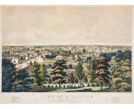 America.- The Bronx.- Valois (Edward) View of Melrose and Surroundings, taken from the Ursuline Convent, Westchester Co. N.Y.