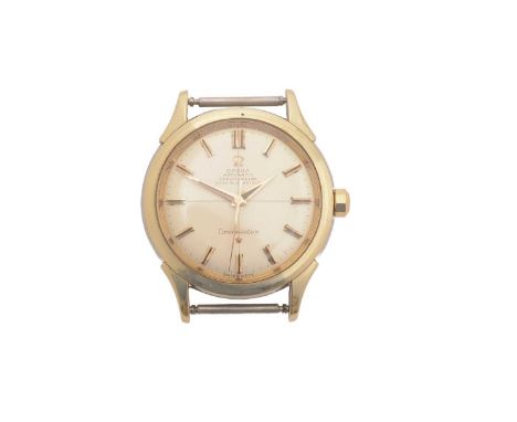 Omega Constellation Chronometer: a gilt-steel cased automatic wristwatch, the baton dial with central seconds hand, case 34mm