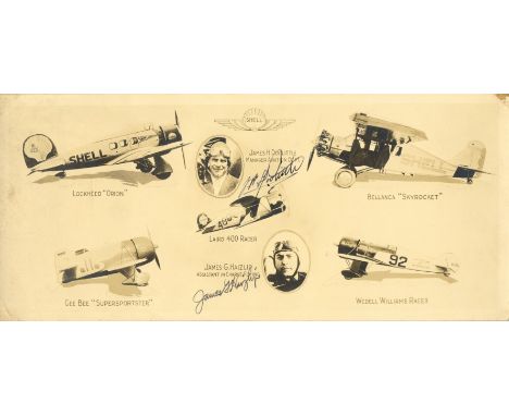AVIATION: A printed 4to brochure entitled Aviation Album, published by the Floyd Bennett Airport in 1933 and featuring many i