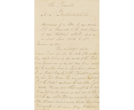 Commonplace book.- The Tomate or Common Place Book of M.S. Mephistophilis - a cosmopolite - begun in the Brig Unity, manuscri