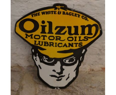 Oilzum enamel sign 46cm by 46cm