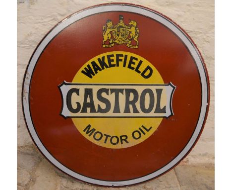 Castrol enamel sign dia. 61cm&nbsp;