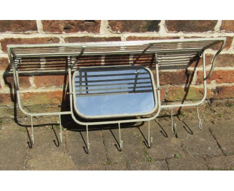 modern coat rack with hat shelf and mirror