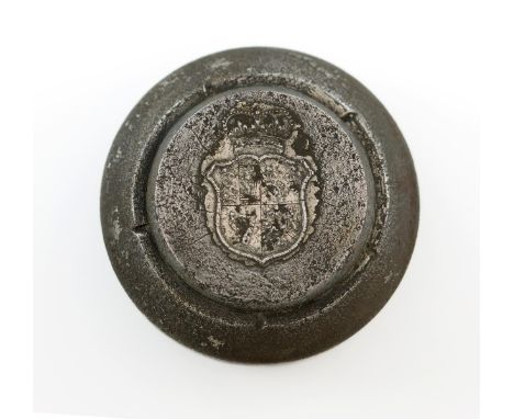 George III, Pattern Bank of England Shield Dollar, 1798, the master puncheon die, by Conrad Heinrich Kόchler, showing only th