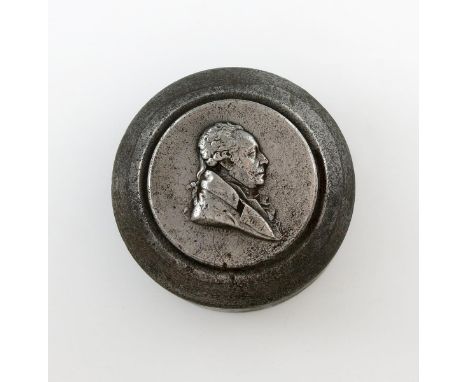 Matthew Boulton, 10th Anniversary of his Death, 1819, the master puncheon die for the obverse of the Memorial Medal, by G F P