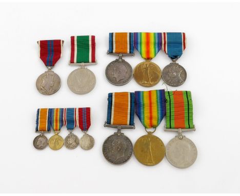 World War I, Officer's groups (2); Group of four, War and Victory medals (Lieut. C. R. Price), Coronation 1937, Coronation 19