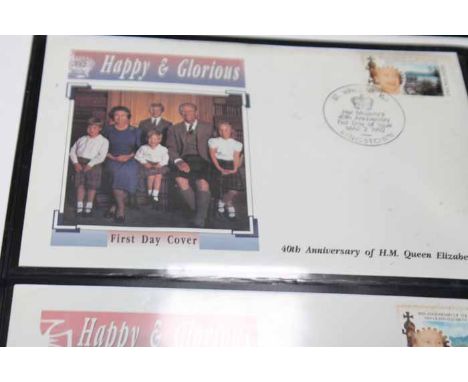 SIX ALBUMS OF STAMPS AND FIRST DAY COVERS
including the Railway Heritage collection, and others