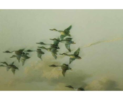 AFTER PETER SCOTT
TAKING TO WING
lithograph
47cm x 70cm overall
Together with a print after Vernon Ward and a print of a Cont