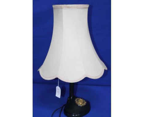 MODERN TABLE LAMP/TELEPHONE 
together with its shade