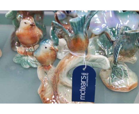LOT OF CAMPSIE WARE CERAMIC BIRD FIGURES
