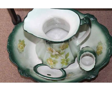 VICTORIAN EWER AND BASIN
of floral decoration