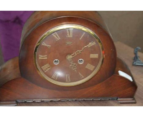 MAHOGANY SMITHS MANTEL CLOCK