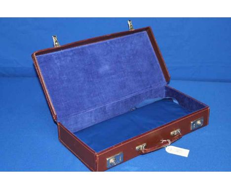 BLUE RED AND GOLD MASONIC APRON
by Tove, Kenning & Spencer Ltd, with letter G inside compass and set square to front, 40cm wi