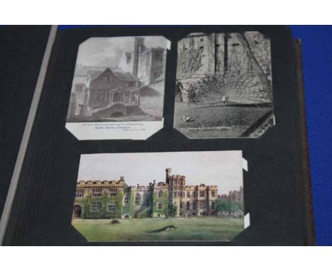 FOUR EARLY 20TH CENTURY POSTCARD ALBUMS
each containing a quantity of postcards of various subjects (4)