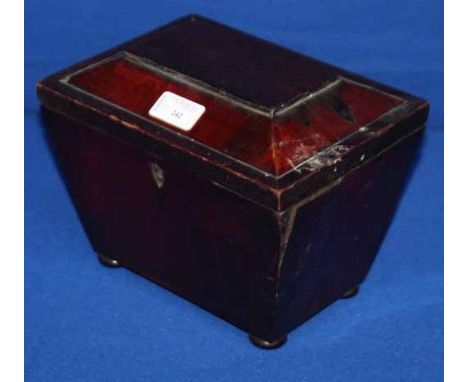 ROSEWOOD TEA CADDY 
