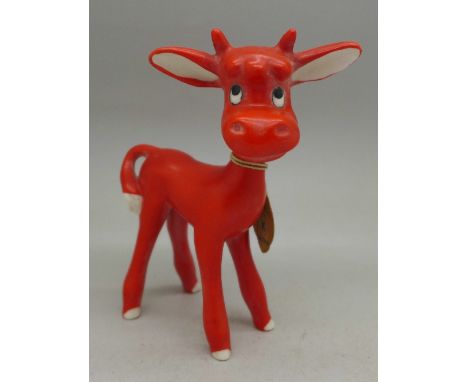 A stylised Hummel figure of a cow, height 12.5cm