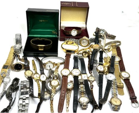 Large selection of vintage &amp; later ladies wristwatches all untested 