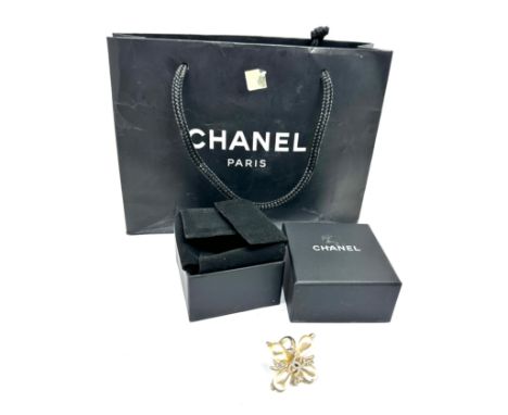 Original boxed chanel dress ring comes with chanel bag and boxes 