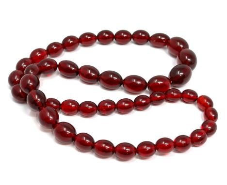 vintage Cherry lucite necklace weight 80g 