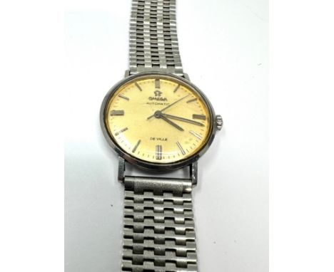 Vintage Omega automatic de ville gents wristwatch the watch is ticking 