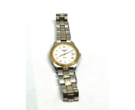 Gentys Tissot 1853 pr50 quartz wristwatch j376/476 the watch is ticking 