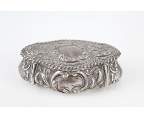 .925 sterling silver trinket / jewellery box 