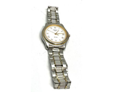 Gents Tissot 1853 pr50 date quartz wristwatch the watch is ticking 