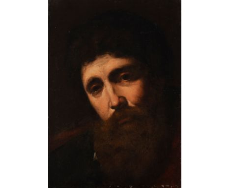 Circle of JOSÉ DE RIBERA (Xátiva, Valencia, 1591 - Naples, 1652)."Saint".Oil on canvas glued to panel.It has restorations.It 