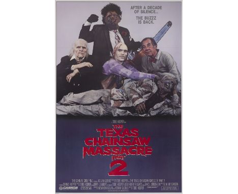 The Texas Chainsaw Massacre Part 2 (1986) US One Sheet film poster, Breakfast Club Style version, linen backed, 27 x 41 inche